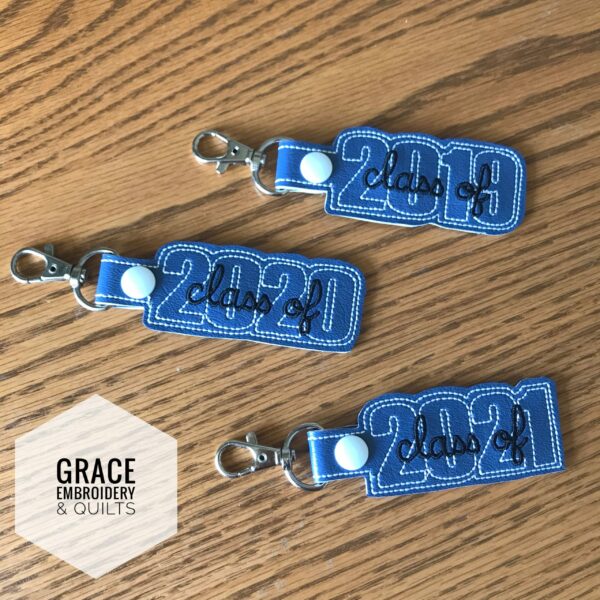 Class of key fob, Custom keychain, Graduation gift