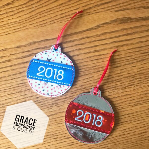 Personalized Christmas Ornament, 2018 Ornament, vinyl ornament