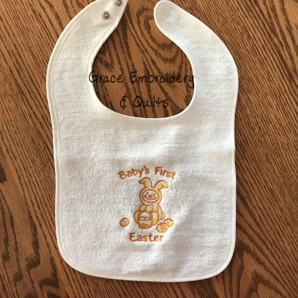 Baby's First Holiday Embroidered Bibs, Perfect Baby Shower Gift, Made-to-Order - Image 4