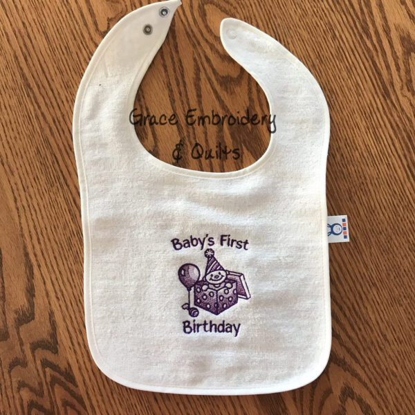 Baby's First Holiday Embroidered Bibs, Perfect Baby Shower Gift, Made-to-Order - Image 5