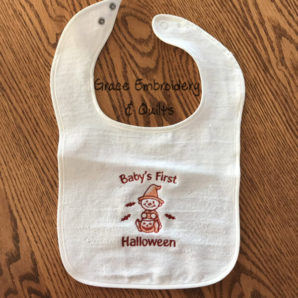 Baby's First Holiday Embroidered Bibs, Perfect Baby Shower Gift, Made-to-Order - Image 6