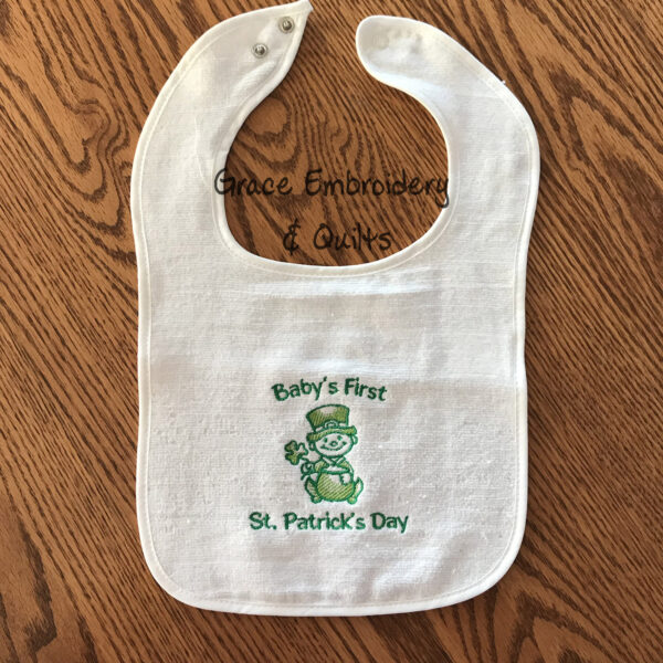 Baby's First Holiday Embroidered Bibs, Perfect Baby Shower Gift, Made-to-Order - Image 7