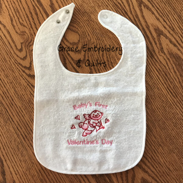 Baby's First Holiday Embroidered Bibs, Perfect Baby Shower Gift, Made-to-Order - Image 9