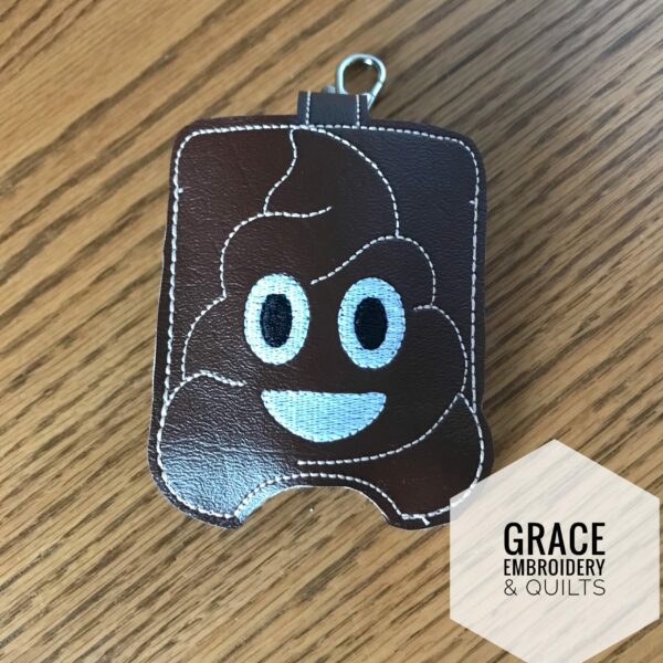 Poop Emoji hand sanitizer case - Image 2