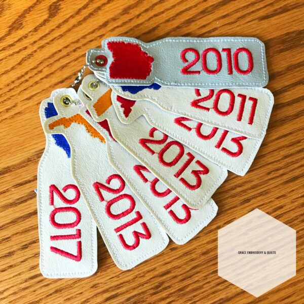 50 States, Travel Memories, US Travel, Memory key chain, traveler keepsake, US travel souvenir, gift idea tourist, gift for kids - Image 3