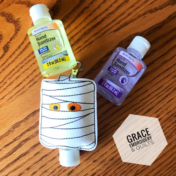 Mummy hand sanitizer case, Halloween