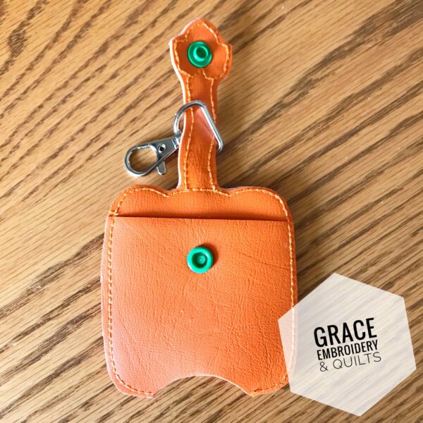 Pumpkin hand sanitizer case, Halloween, Fall - Image 3