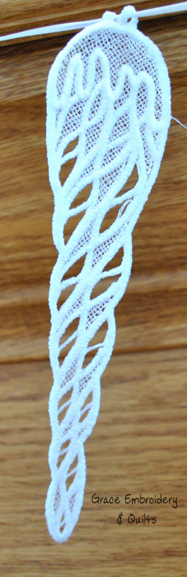 Lace Icicle Christmas Banner/Garland, Christmas/Winter/Holiday Garland - Image 4