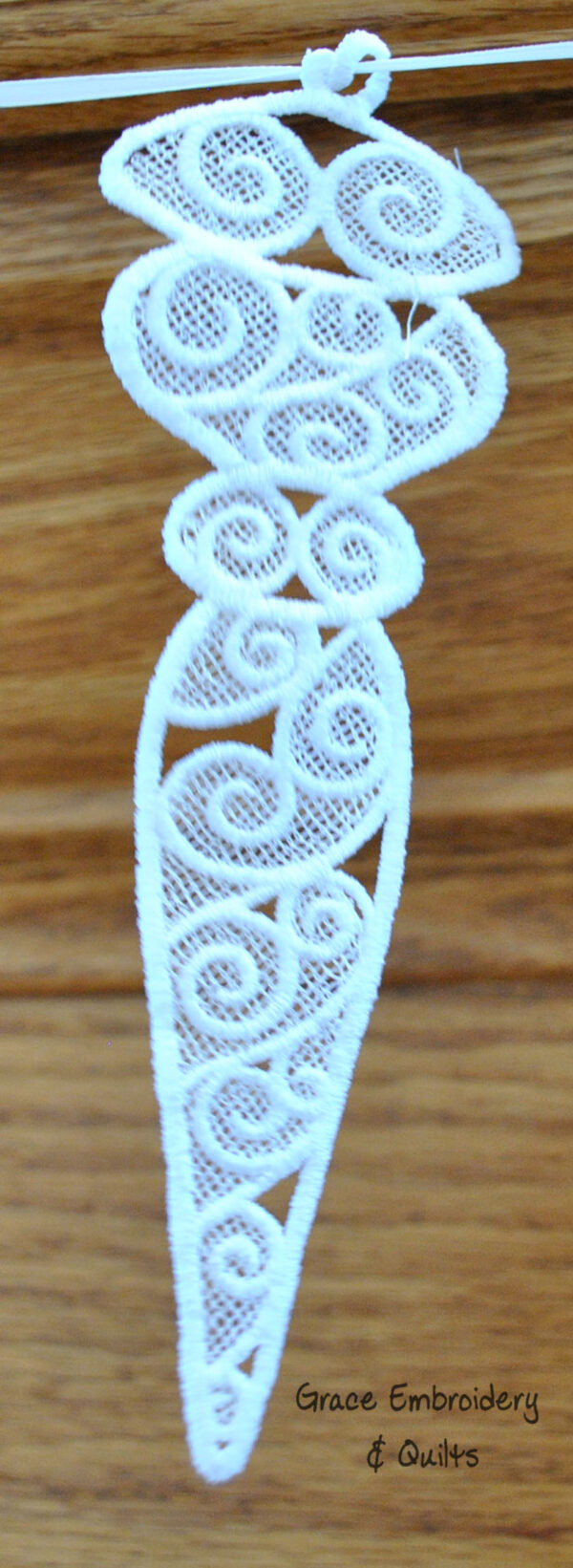 Lace Icicle Christmas Banner/Garland, Christmas/Winter/Holiday Garland - Image 5