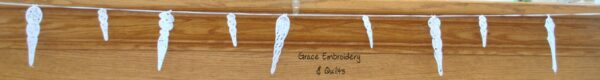 Lace Icicle Christmas Banner/Garland, Christmas/Winter/Holiday Garland - Image 7