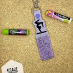 Gymnastics lip balm holder, chapstick holder, keychain