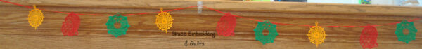 Lace Christmas Banner/Garland (Wreath, Santa, Star) - Image 4