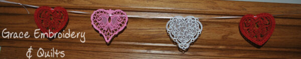 Lace Valentine's Day Banner/Garland - Image 4