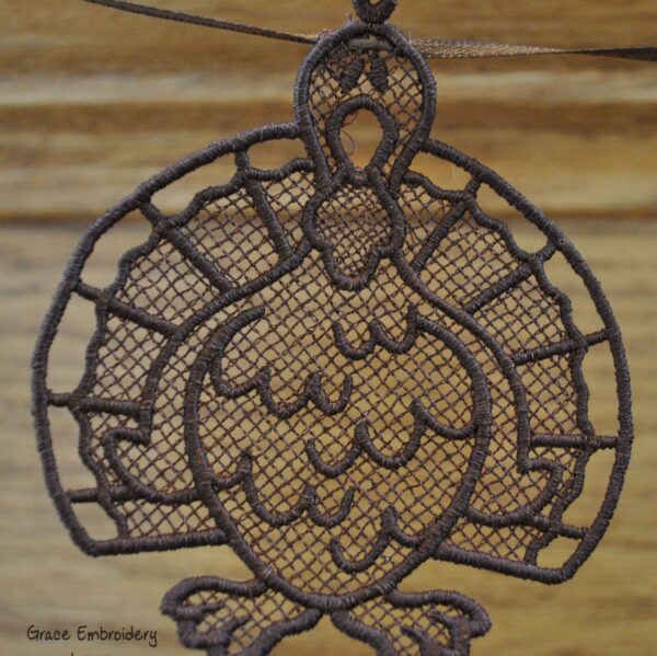 Lace Turkey Ornament
