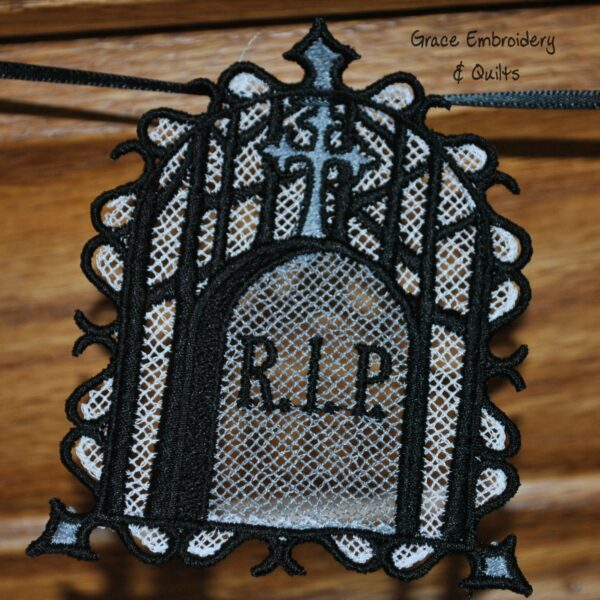 Lace Gravestone Ornament