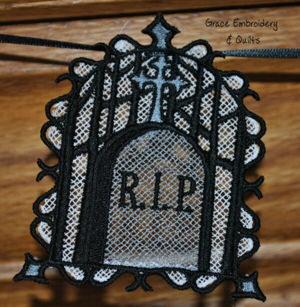 Lace Gravestone Ornament