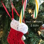 Lace Stocking Pocket Ornament