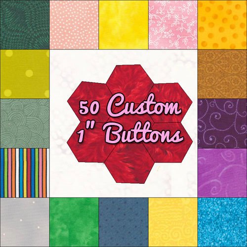 50 1.25-inch Custom Pin-Back Button, Personalized Just for You!