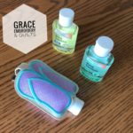 Flip flop hand sanitizer case