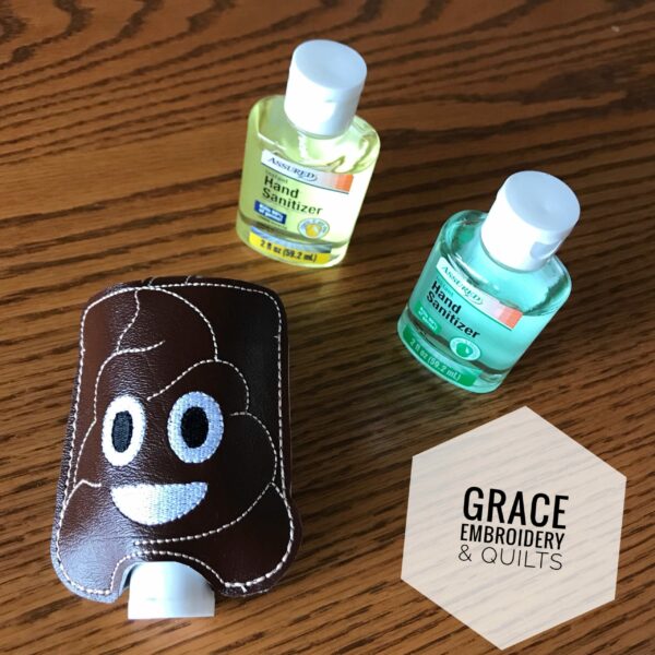 Poop Emoji hand sanitizer case