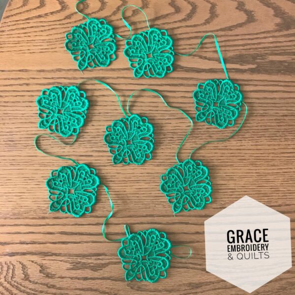 Lace Shamrock Banner