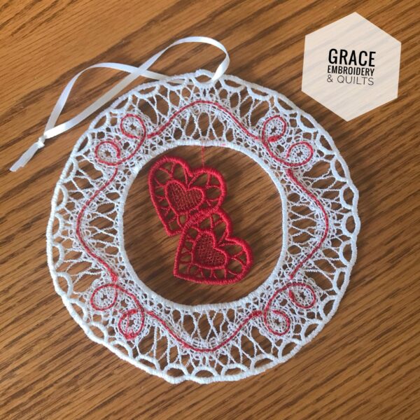 Battenburg Lace Hearts