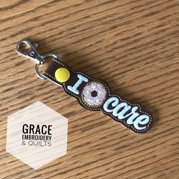 I Donut Care Key Fob/Key Chain