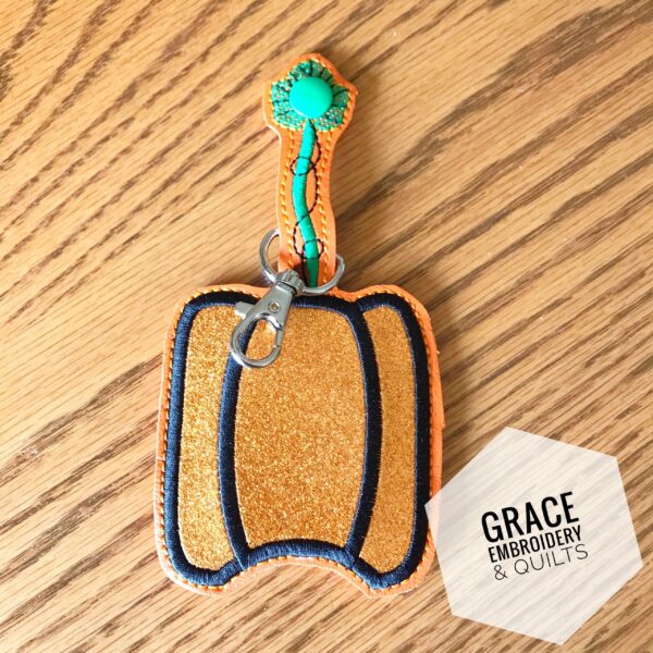 Pumpkin hand sanitizer case, Halloween, Fall - Image 2