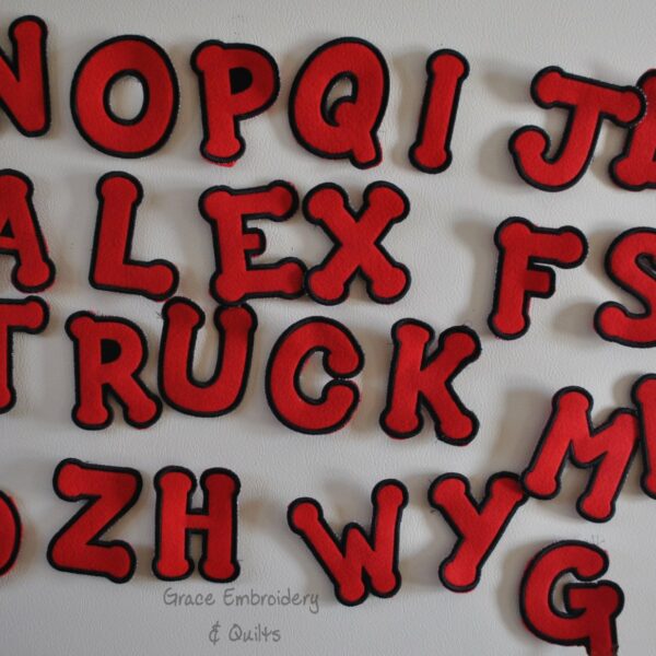 Felt Alphabet and/or Numbers 0-9 Magnets