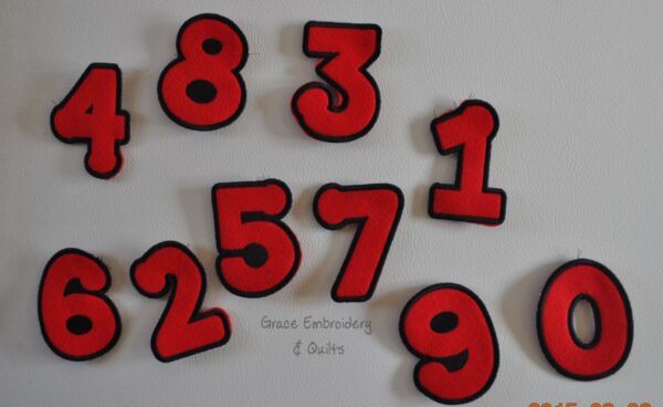 Felt Alphabet and/or Numbers 0-9 Magnets - Image 2