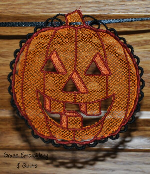 Lace Fall Pumpkin Banner