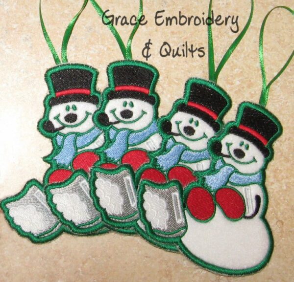 Snowmen Candy Cane/Sucker Holders