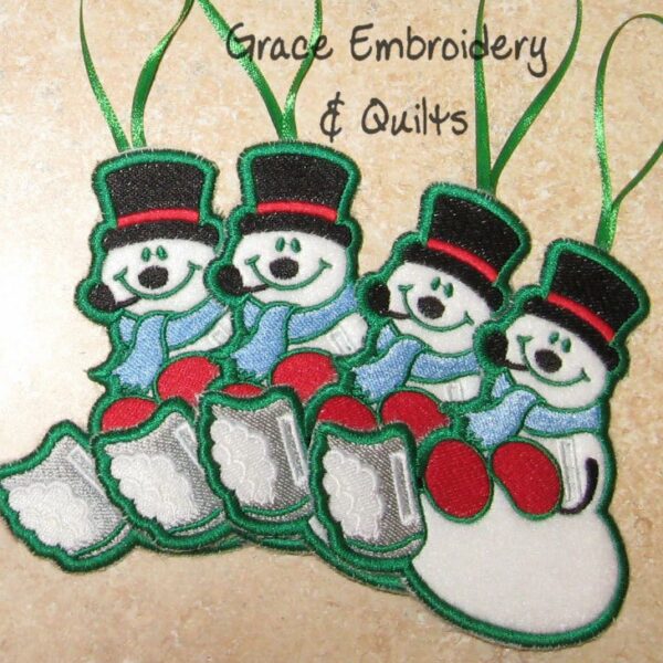 Snowmen Candy Cane/Sucker Holders