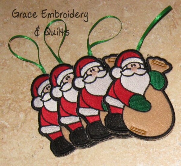 Santa Candy Cane/Sucker Holders