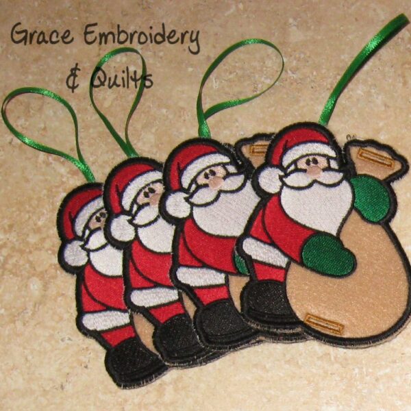 Santa Candy Cane/Sucker Holders