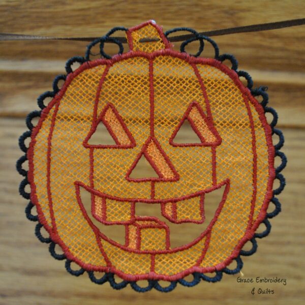 Lace Pumpkin Ornament