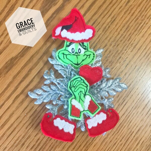 Mean One/Smiling Mean One Snowflake Ornament, Christmas Ornament - Image 2