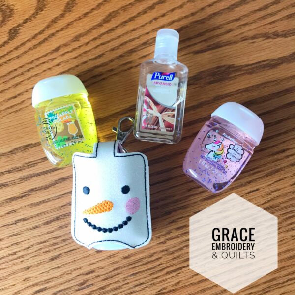 Snowman Hand Sanitizer Case