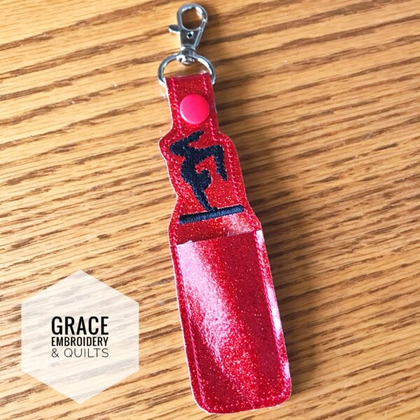 Gymnastics lip balm holder, chapstick holder, keychain - Image 3