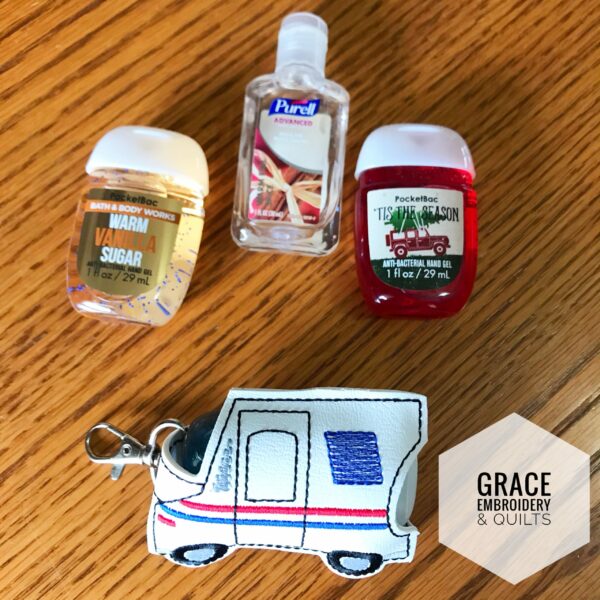 Mail Truck Hand Sanitizer Case