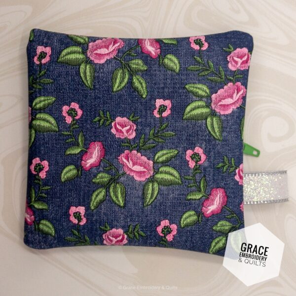 Flowered Zipper Bags, set of 2 - Image 4
