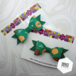 Girl Scout Cookie 4" Girl's hair bow, Vinyl hair bow