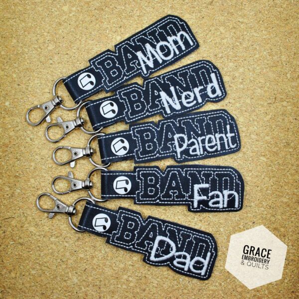 Band Parent/Mom/Dad/Nerd/Fan Key Fob