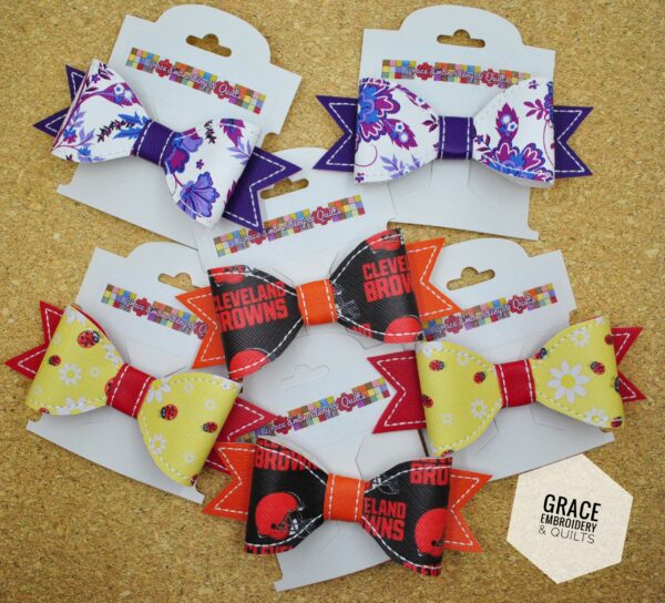 4" Girl's hair bow, Vinyl hair bow