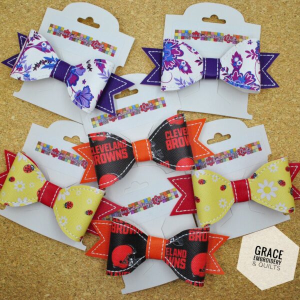 4" Girl's hair bow, Vinyl hair bow