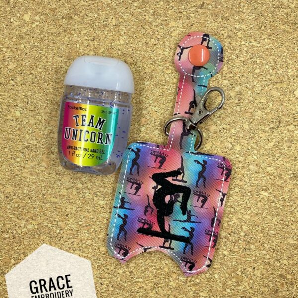 Gymnastics hand sanitizer holder